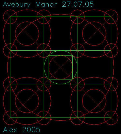 Avebury Manor, Wiltshire crop circle, aerial photo 31