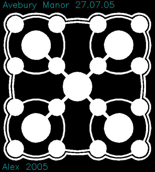 Avebury Manor, Wiltshire crop circle, aerial photo 33
