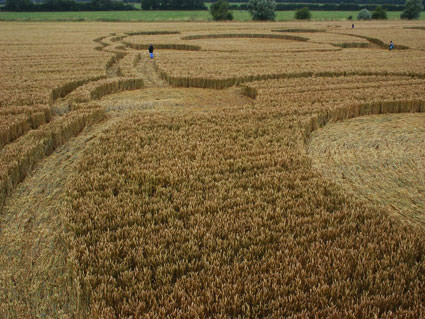 Avebury Manor, Wiltshire crop circle, aerial photo 29