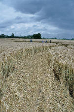Avebury Manor, Wiltshire crop circle, aerial photo 36