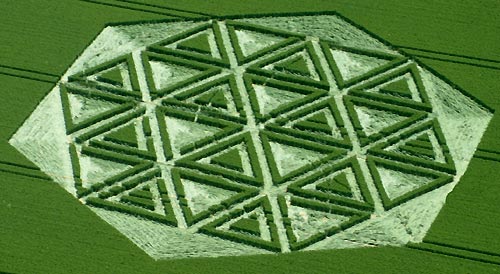 Avebury Trusloe, Wiltshire crop circle, aerial photo 12