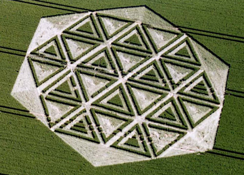 Avebury Trusloe, Wiltshire crop circle, aerial photo 9