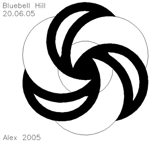 Bluebell Hill, Kent crop circle, aerial photo 16