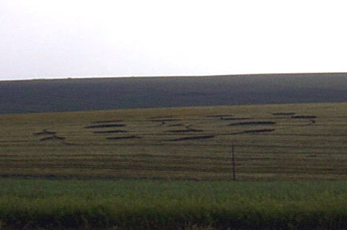 Burwell, Lincolnshire crop circle, aerial photo 4