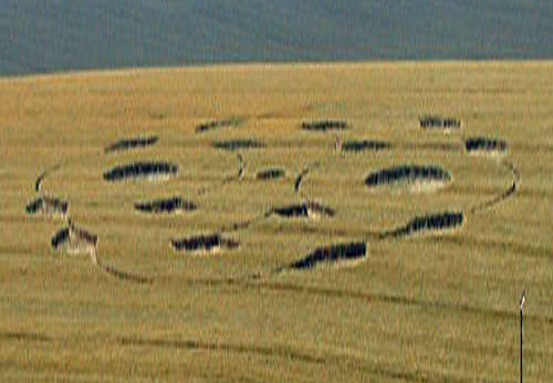 Burwell, Lincolnshire crop circle, aerial photo 8
