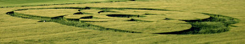 Clatford Bottom, Wilshire crop circle, aerial photo 46