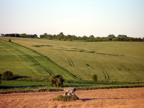 Clatford Bottom, Wilshire crop circle, aerial photo 39