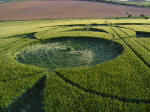 Clatford Bottom, Wilshire crop circle, aerial photo 22