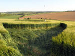 Clatford Bottom, Wilshire crop circle, aerial photo 24