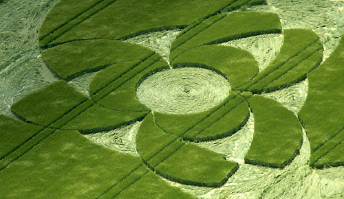 Clatford Bottom, Wilshire crop circle, aerial photo 3