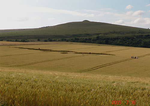 East Field, Wiltshire crop circle, aerial photo 11