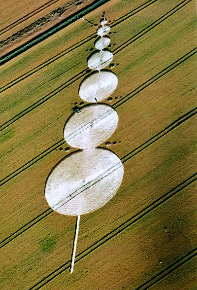 East Field, Wiltshire crop circle, aerial photo 2