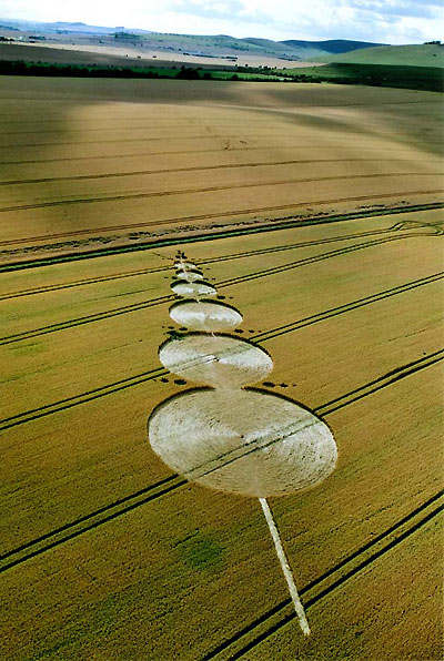 East Field, Wiltshire crop circle, aerial photo 3