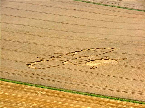 East Field (2), Wiltshire crop circle, aerial photo 14