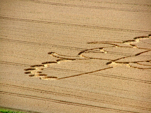 East Field (2), Wiltshire crop circle, aerial photo 15
