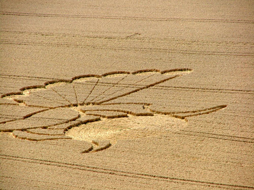 East Field (2), Wiltshire crop circle, aerial photo 17
