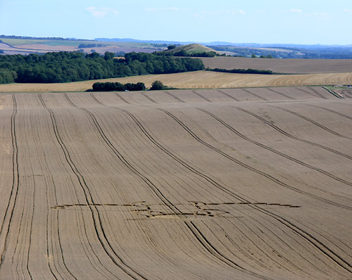 East Field (2), Wiltshire crop circle, aerial photo 10