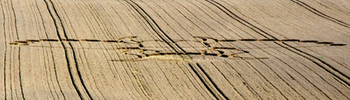 East Field (2), Wiltshire crop circle, aerial photo 11