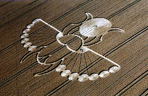 East Field (2), Wiltshire crop circle, aerial photo 4