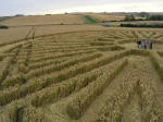 Avebury Henge, Wiltshire crop circle, aerial photo 42