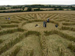 Avebury Henge, Wiltshire crop circle, aerial photo 43