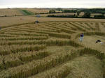 Avebury Henge, Wiltshire crop circle, aerial photo 44