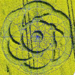 Golden Ball Hill, Wiltshire crop circle, aerial photo 14