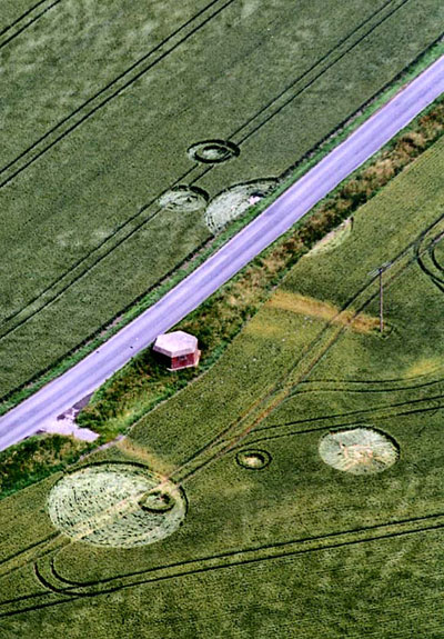 Horton, Wiltshire crop circle, aerial photo 7