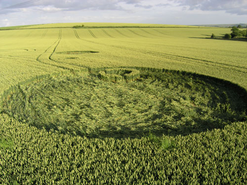 Horton, Wiltshire crop circle, aerial photo 6
