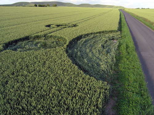 Horton, Wiltshire crop circle, aerial photo 5