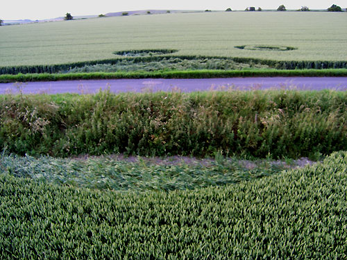 Horton, Wiltshire crop circle, aerial photo 3