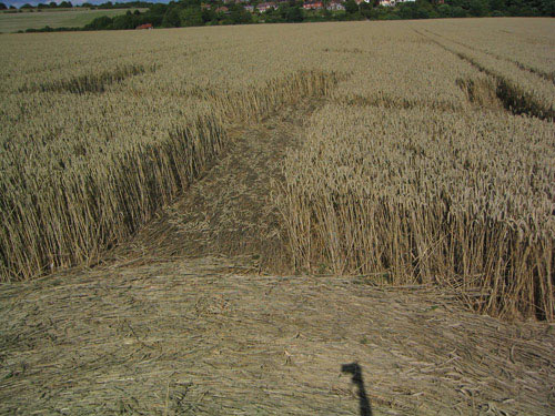 Houndean Bottom, Sussex crop circle, aerial photo 7