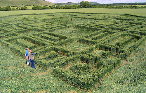 Hundred Acres (East Field), Wiltshire crop circle, aerial photo 49