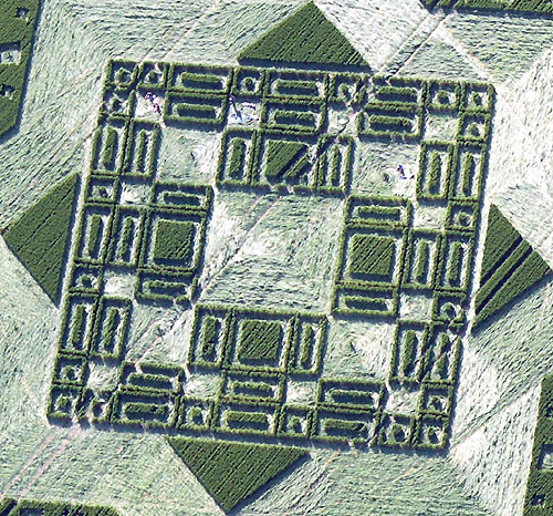 Hundred Acres (East Field), Wiltshire crop circle, aerial photo 2