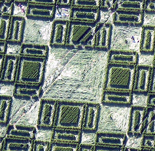 Hundred Acres (East Field), Wiltshire crop circle, aerial photo 3