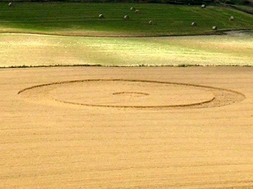 Lancing, Sussex crop circle, aerial photo 4