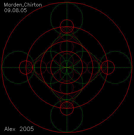 Marden, Wiltshire crop circle, aerial photo 18