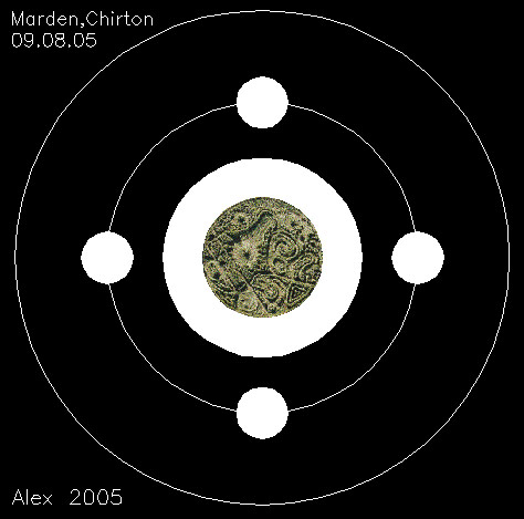 Marden, Wiltshire crop circle, aerial photo 19