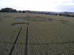 Marden, Wiltshire crop circle, aerial photo 6
