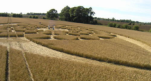 Marden (2), Wiltshire crop circle, aerial photo 11