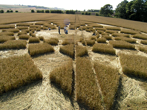 Marden (2), Wiltshire crop circle, aerial photo 4