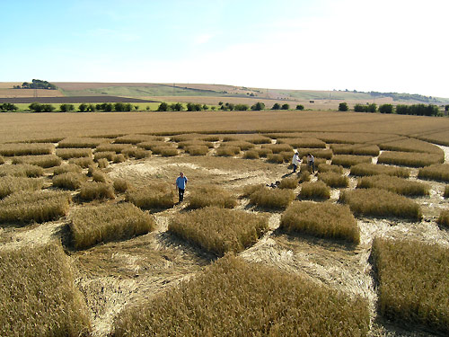 Marden (2), Wiltshire crop circle, aerial photo 8