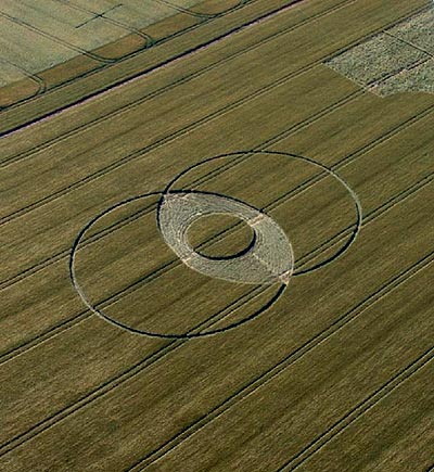 Milk Hill (2), Wiltshire crop circle, aerial photo 9
