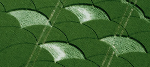 Monkton Down, Wiltshire crop circle, aerial photo 9