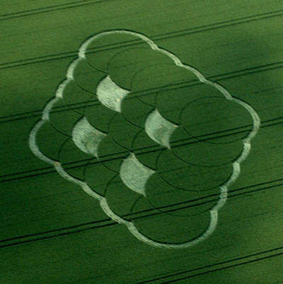 Monkton Down, Wiltshire crop circle, aerial photo 8