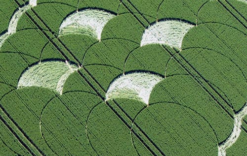 Monkton Down, Wiltshire crop circle, aerial photo 3