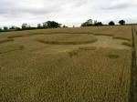 Sheep Pond Lane, Hampshire crop circle, aerial photo 4