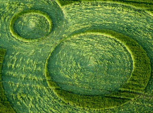 Avebury Trusloe, Wiltshire crop circle, aerial photo 30