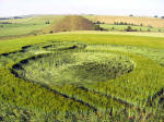 Avebury Trusloe, Wiltshire crop circle, aerial photo 33