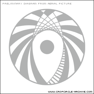 Silbury Hill (2), Wiltshire crop circle, aerial photo 5